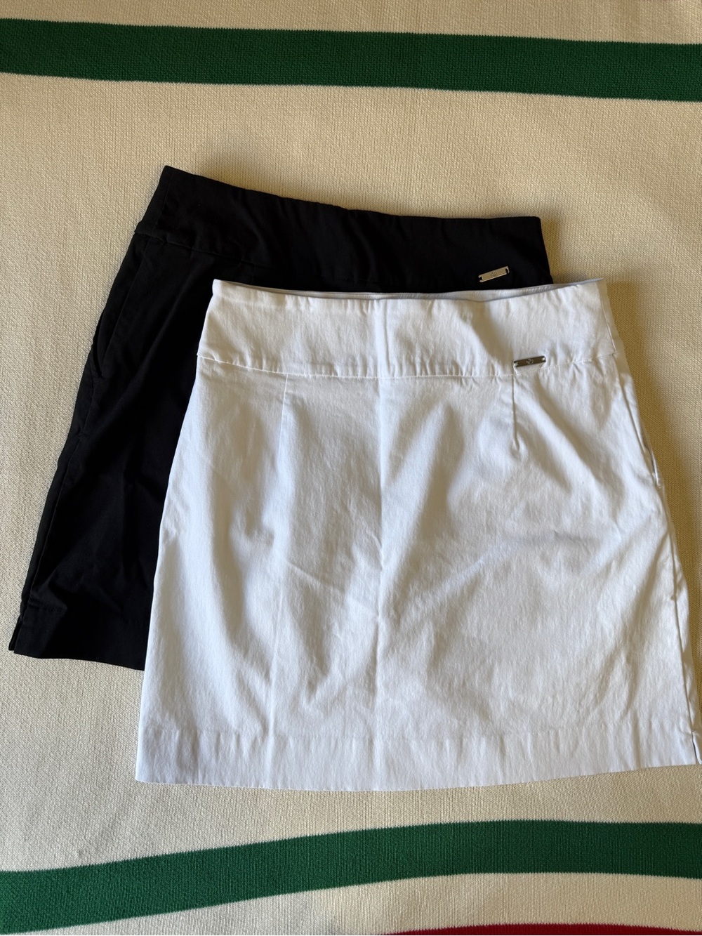 Skirts with built in shorts. 2 pairs - Black and White.